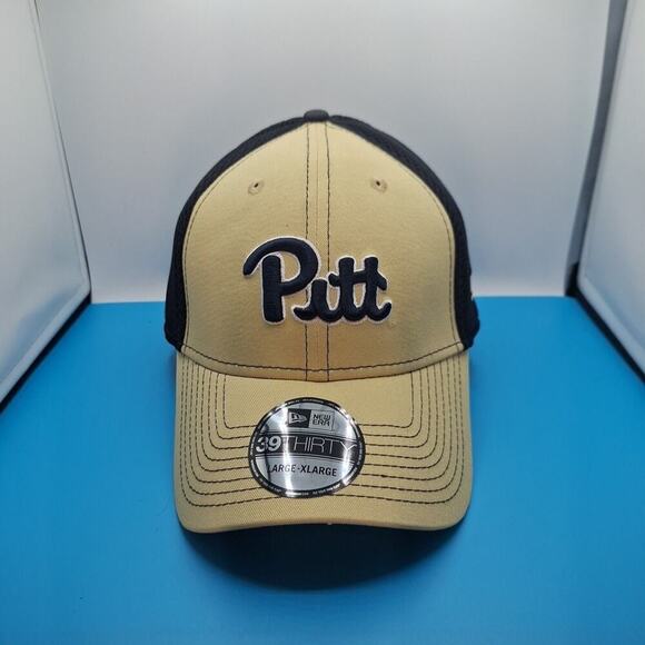 Pitt Panthers New Era 39Thirty Hat Cap Flex Fit -Navy Blue - Size L/XL NCAA - Picture 1 of 7
